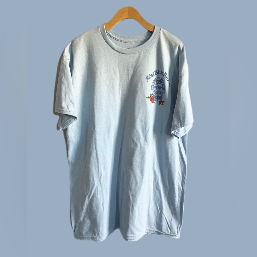 Pabst Blue Ribbon Stein & Roses T-Shirt, S - Picture 2 of 4